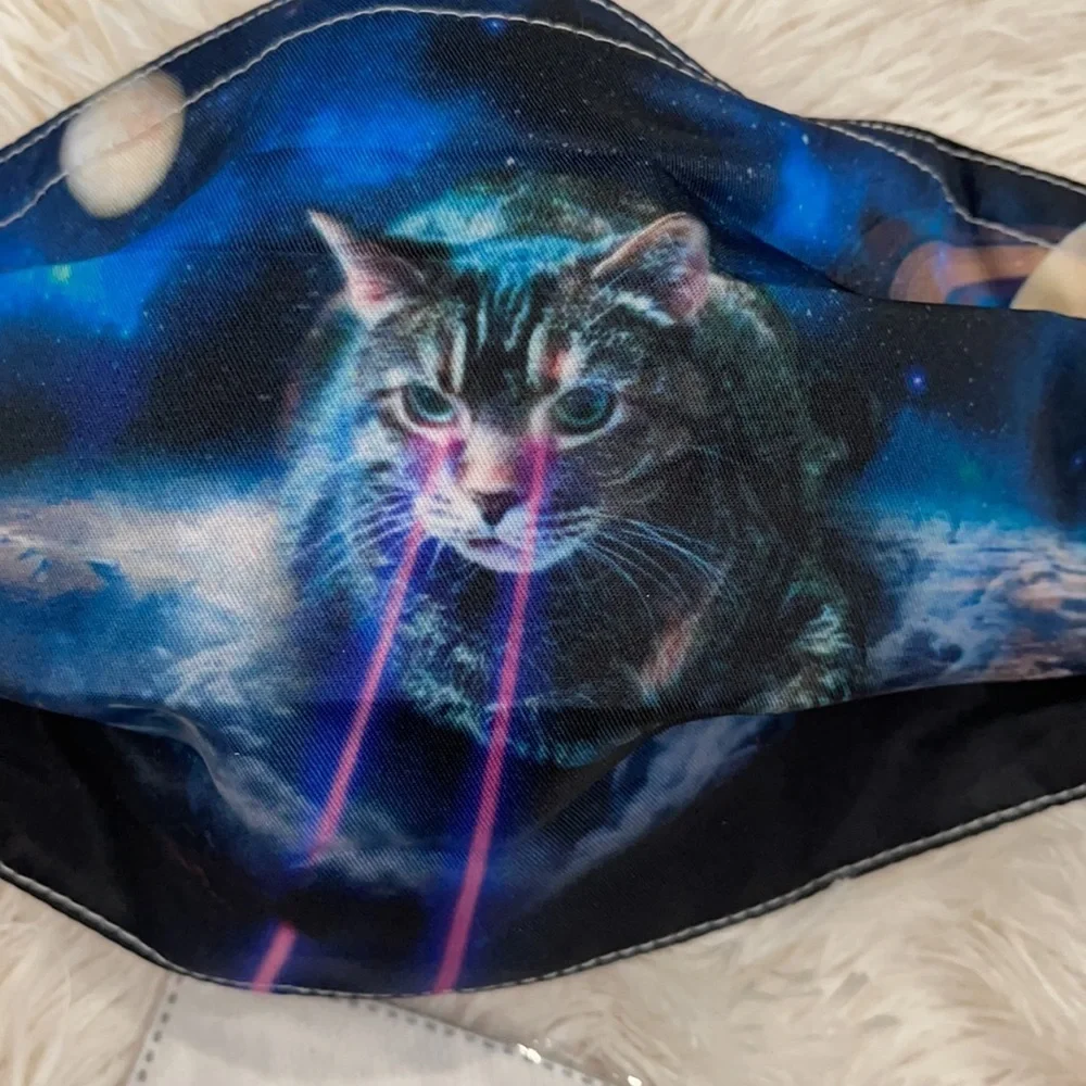 New Cat laser eyes face mask